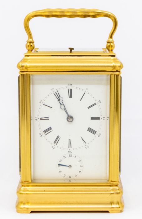 A Martin and Son London Drocourt grand sonnerie carriage clock with alarm and repeat. Two-train - Bild 3 aus 5