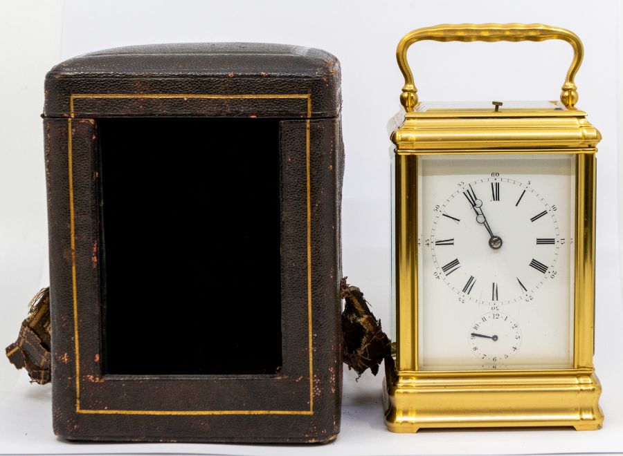 A Martin and Son London Drocourt grand sonnerie carriage clock with alarm and repeat. Two-train - Bild 2 aus 5