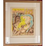 Andre Masson (French, 20th Century) Classical  Abstract Figures lithograph, 48 x 40cm  signed in