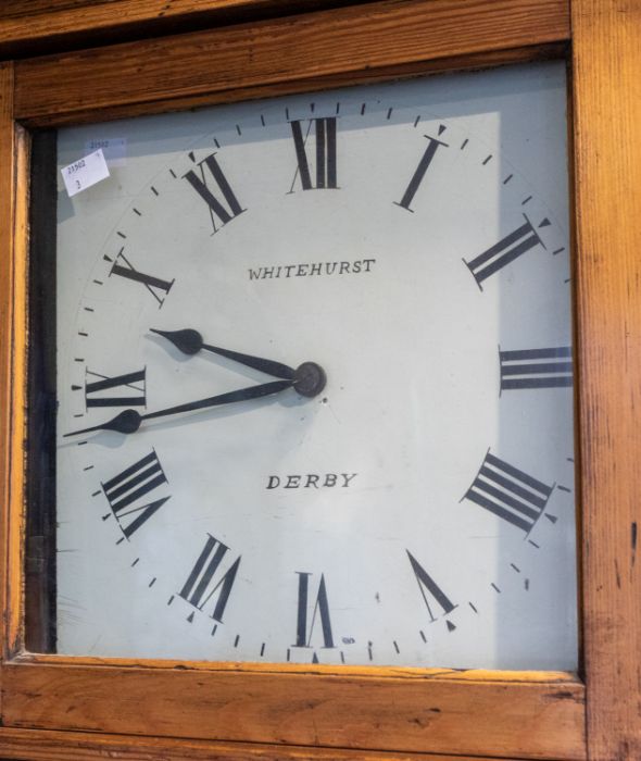 Whitehurst Derby - a longcase clock, serial number 5647 with eight day two train movement striking - Bild 2 aus 2