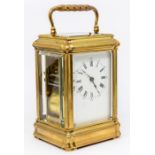 A French Margaine Grand Sonnerie carriage clock. Two-train spring movement - serial number 11485 -