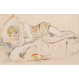 *********** THIS LOT HAS BEEN WITHDRAWN *************** Duncan Grant, sleeping study, signed, 18 x