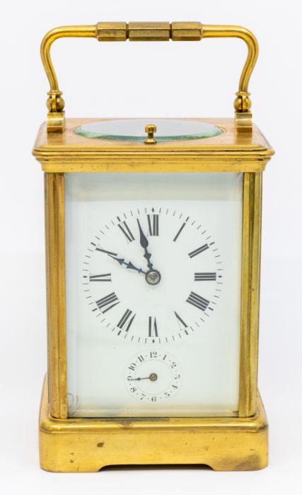 A French Grand sonnerie carriage clock with carrying case and with repeat and alarm. Two-train - Bild 3 aus 6