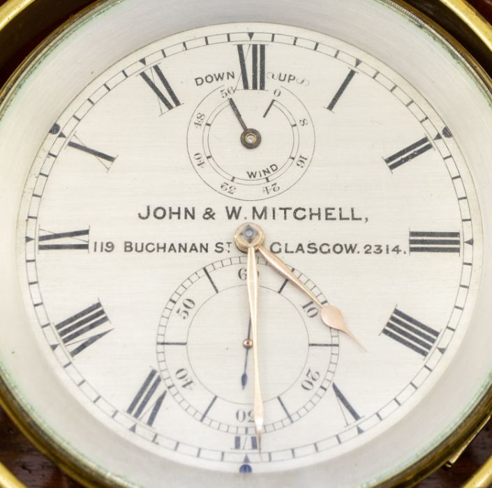 Late Victorian Marine Chronometer by John & W Mitchell 119 Buchanan Street, Glasgow. Number 2314. 4" - Bild 9 aus 11
