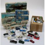 A collection of several dozen largely 1980's Corgi and other die cast vehicles, together with ten