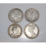 1873 Queen Victoria Gothic Florin 1896 Queen Victoria  Florin 1899 Queen Victoria Florin 1856