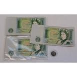 Pound Notes Consecutive DU44-050833-836 Quantity 4 DU44-050722-727 Quantity 6 Plus two more Pound