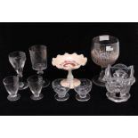 An assorted group of mainly Continental probably French glass to include: a 19th Century large