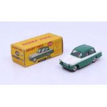 Dinky: A boxed Dinky Toys, Triumph Herald, Reference No. 189, two-tone green and white body, correct