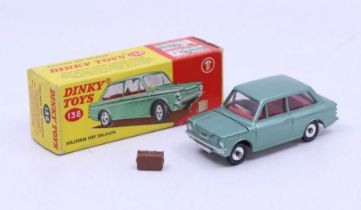 Dinky: A boxed Dinky Toys, Hillman Imp Saloon, Reference No. 138, metallic green body, with