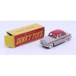 Dinky: A boxed Dinky Toys, Austin A105 Saloon, Reference No. 176, grey with red side flash and roof,