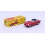 Dinky: A boxed Dinky Toys, Jaguar 'E' Type, Reference No. 120, red with black roof. Original box,