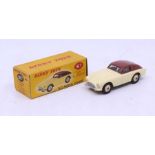 Dinky: A boxed Dinky Toys, A.C.Aceca Coupe, Reference No. 167, two-tone cream and maroon with silver