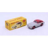 Dinky: A boxed Dinky Toys, A.C.Aceca Coupe, Reference No. 167, two-tone grey and red. Original