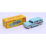 Dinky: A boxed Dinky Toys, Nash Rambler, Reference No. 173, turquoise body with red flash.