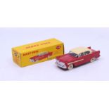 Dinky: A boxed Dinky Toys, Hudson Hornet Sedan, Reference No. 174, two-tone red and cream with