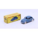 Dinky: A boxed Dinky Toys, Volkswagen, Reference No. 181, blue body with treaded tyres and silver