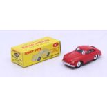 Dinky: A boxed Dinky Toys, Porsche 356A Coupe, Reference No. 182, red body with silver hubs.