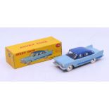 Dinky: A boxed Dinky Toys, Plymouth Plaza, Reference No. 178, two-tone blue, with silver hubs,