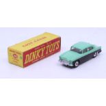 Dinky: A boxed Dinky Toys, Humber Hawk (with Windows), Reference No. 165, green and black two-tone