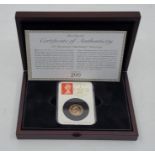 An Elizabeth II 2017 Bicentenary Date Stamp gold sovereign coin, in case of issue with certificate.