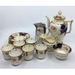 A Coalport porcelain tea set