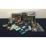 A large collection of toy cars (qty)