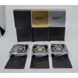 Three Elizabeth II UK 2020 James Bond 007 series 1 pound (1/2oz.) silver proof coins, comprising: "