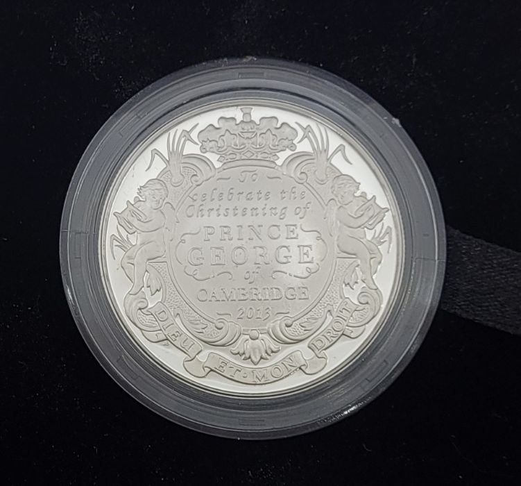 An Elizabeth II 2013 UK five pounds (crown) "The Christening of HRH Prince George of Cambridge" - Image 3 of 3