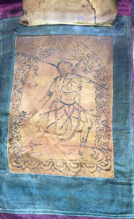 Purple-lined Tibetan Thangka