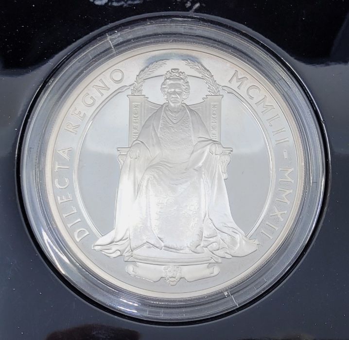 An Elizabeth II UK 2012 ten pounds (5oz.) "The Queens Diamond Jubilee" silver proof commemorative - Image 2 of 4