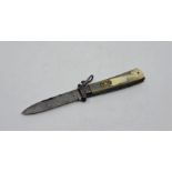 A scarce Fascist Italian North African colonial police (PAI) lockknife, being a foldable knife for