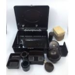 A collection of bakelite items.