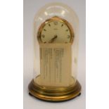 A mid-20th century domed Anniversary Clock