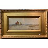 Early 20th Century watercolour English School by TB Hardy of boats by the coast line, signed