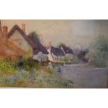 English School late 19th Century watercolours of village scenes, by J Mackay, both 17 x 27 cms and
