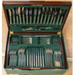 An Arthur Price plated  'County' pattern cased complete canteen of cutlery to include; various sized