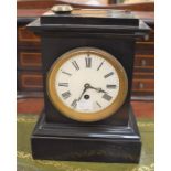Late 19th Century French slate mantle clock