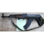 Deactivated AK-47 variant, fold out stock with certificate of deactivation. (Fully welded).