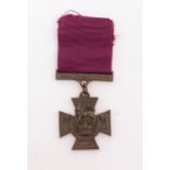 An official limited edition Victoria Cross replica medal by Hancocks & Co. Hand cast and finished as
