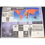 A series of 5 WW2 era ‘ABCA’ map review posters by Fosh & Cross. Dating from September 1945