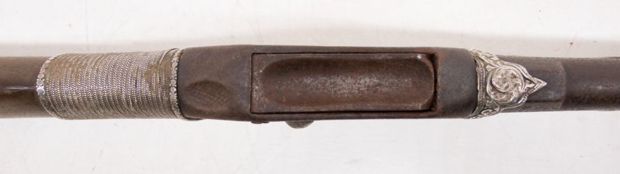 Late 19th century, obsolete calibre, breech loading Martini Henry carbine style rifle. Lever - Image 2 of 2