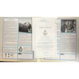 26 RAF WW2 fighter pilots autographs in album with certificate of authenticity, together with a