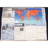 A further series of 5 scarce WW2 era ‘ABCA’ map review posters by Fosh & Cross. Dating from December