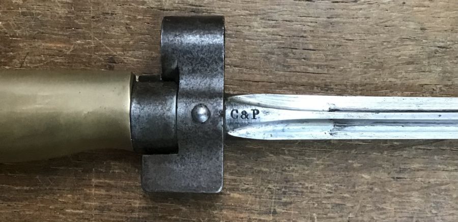 French M1886 bayonet for the Lebel Rifle (quillon removed in 1915) with original scabbard and - Image 5 of 6