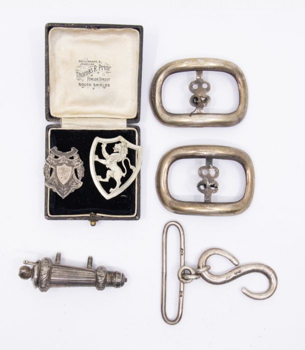 A fine quality Victorian sterling silver military officers whistle. Hallmarked for Birmingham