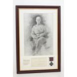 Victoria Cross interest facsimile image of Frederick Roberts, 1st Earl Roberts, together with a