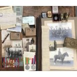 WW1 & WWII medals & militaria from three generations one family Captain W. Colton who enlisted in