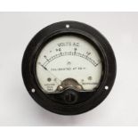 A WWII era volt metre gauge, probably for the Wellington or Halifax Bomber, dated 1943 to the