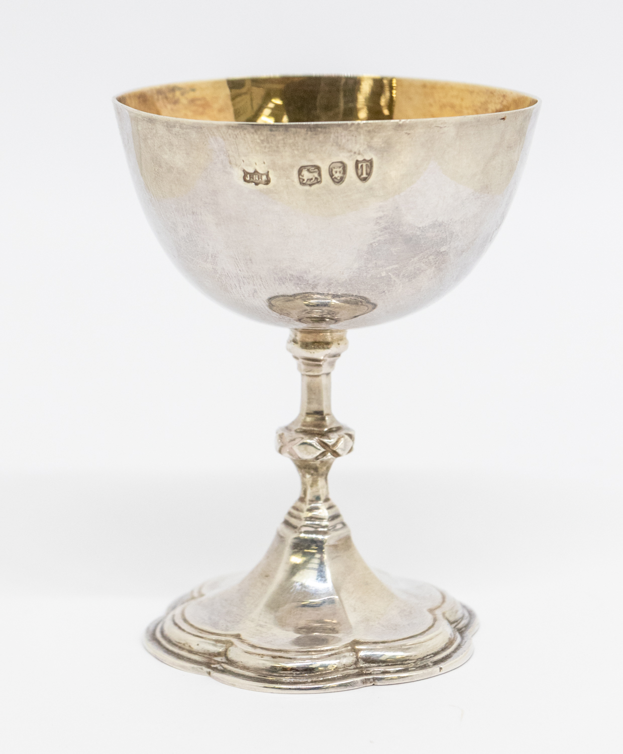 Victoria Cross Interest - a late Victorian era, sterling silver travelling communion set, comprising - Image 5 of 10